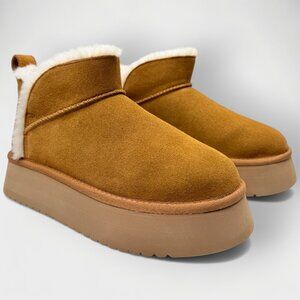 Koolaburra by UGG Koola Ultra Mini Platform Chestnut Women’s 6 – No Box
